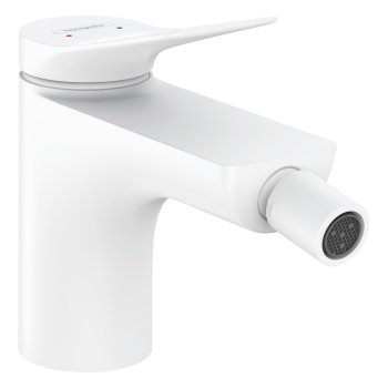 Смеситель для биде Hansgrohe Vivenis, с донным клапаном pop-up, матовый белый